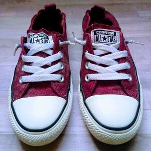 Converse All Star Shoreline Burgundy Canvas Shoes